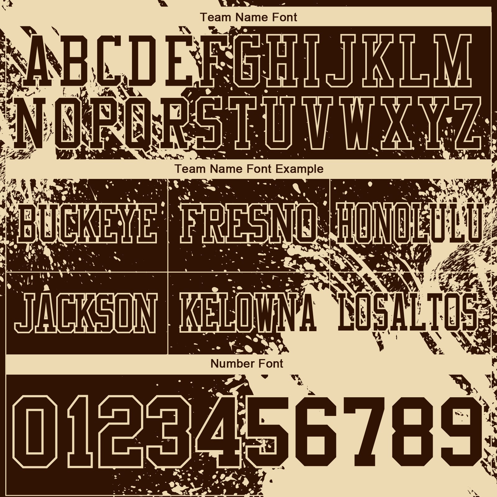 Custom Brown Cream 3D Pattern Abstract Brush Stroke Authentic Football Jersey