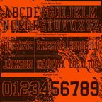 Custom Brown Orange 3D Pattern Abstract Brush Stroke Authentic Football Jersey