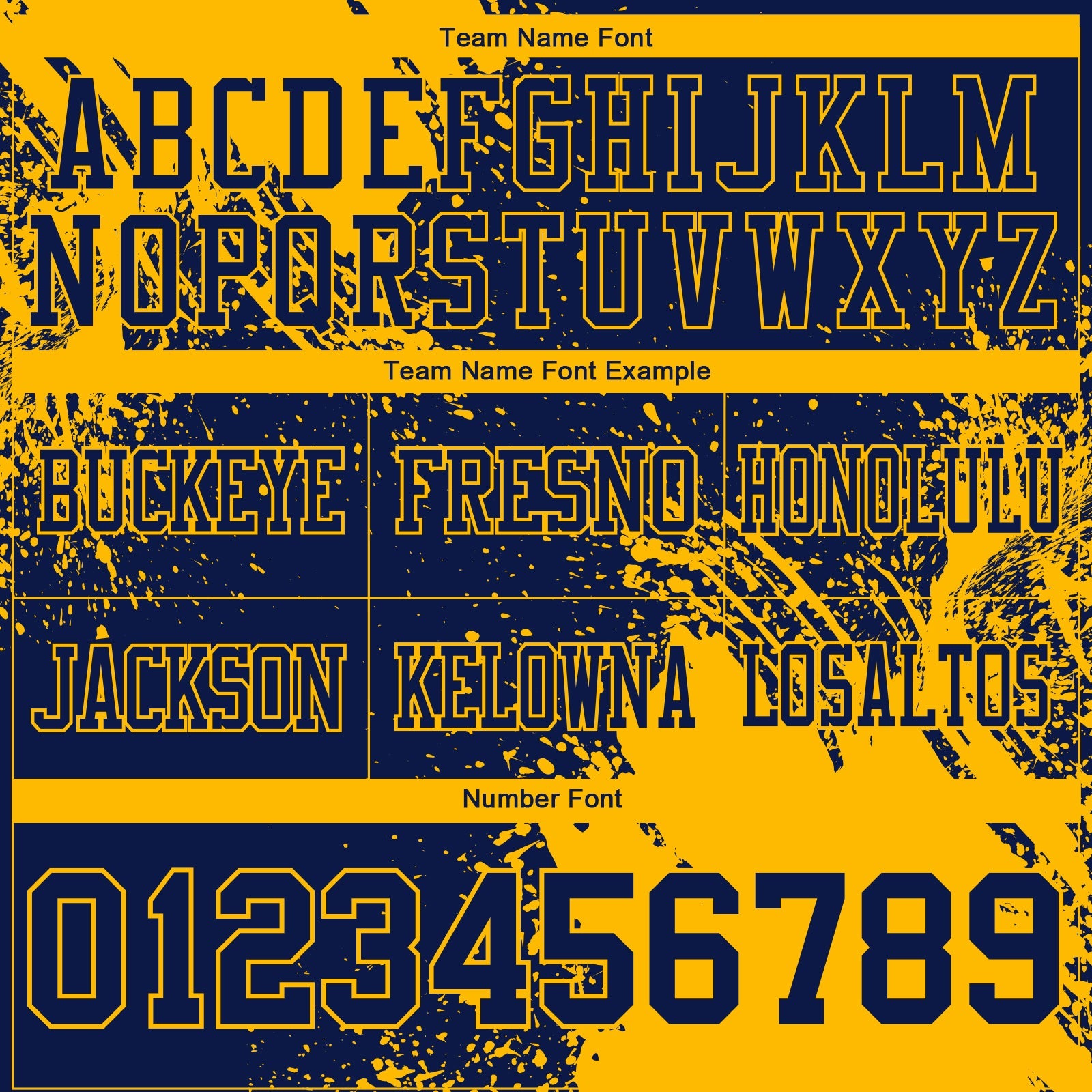 Custom Navy Gold 3D Pattern Abstract Brush Stroke Authentic Football Jersey