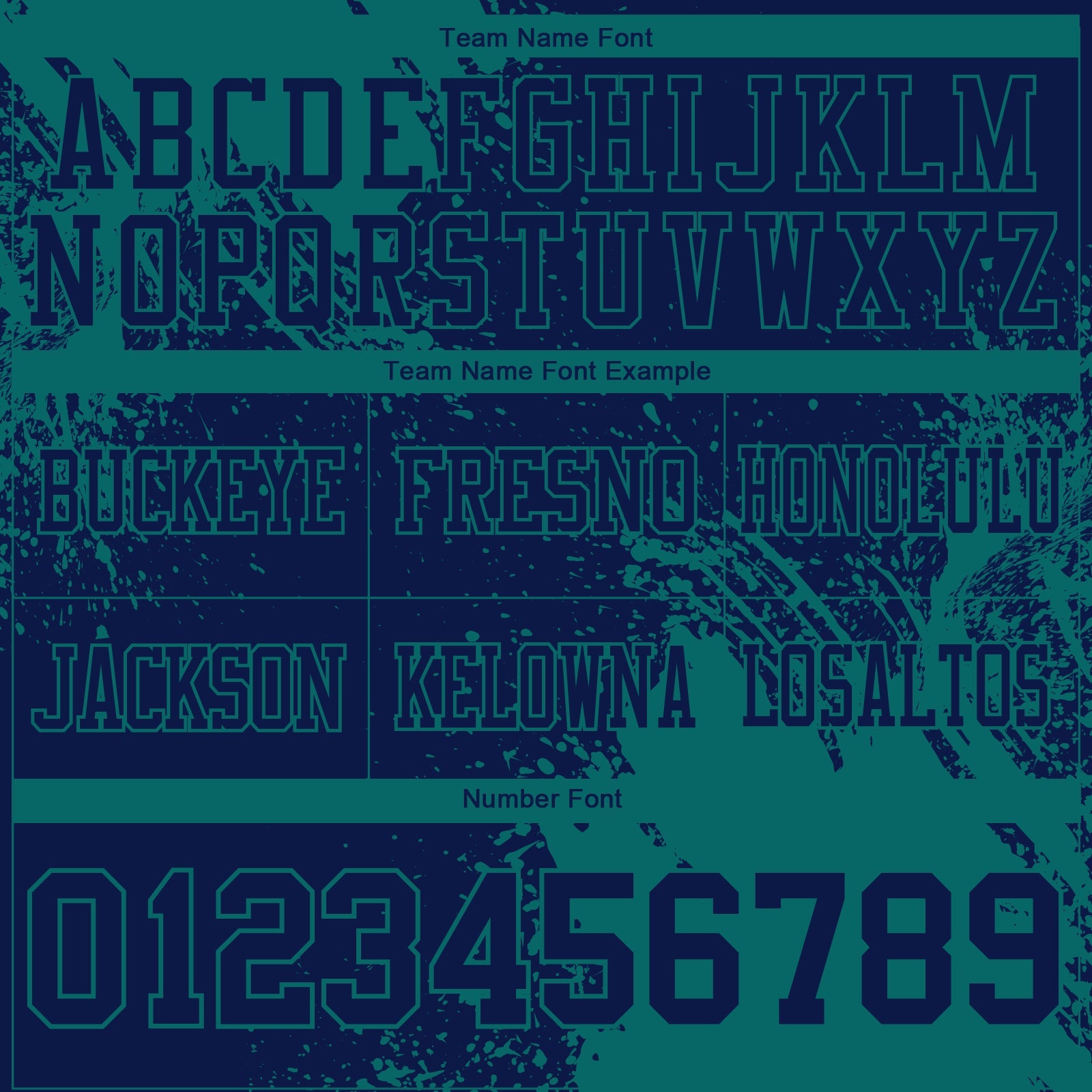 Custom Navy Teal 3D Pattern Abstract Brush Stroke Authentic Football Jersey