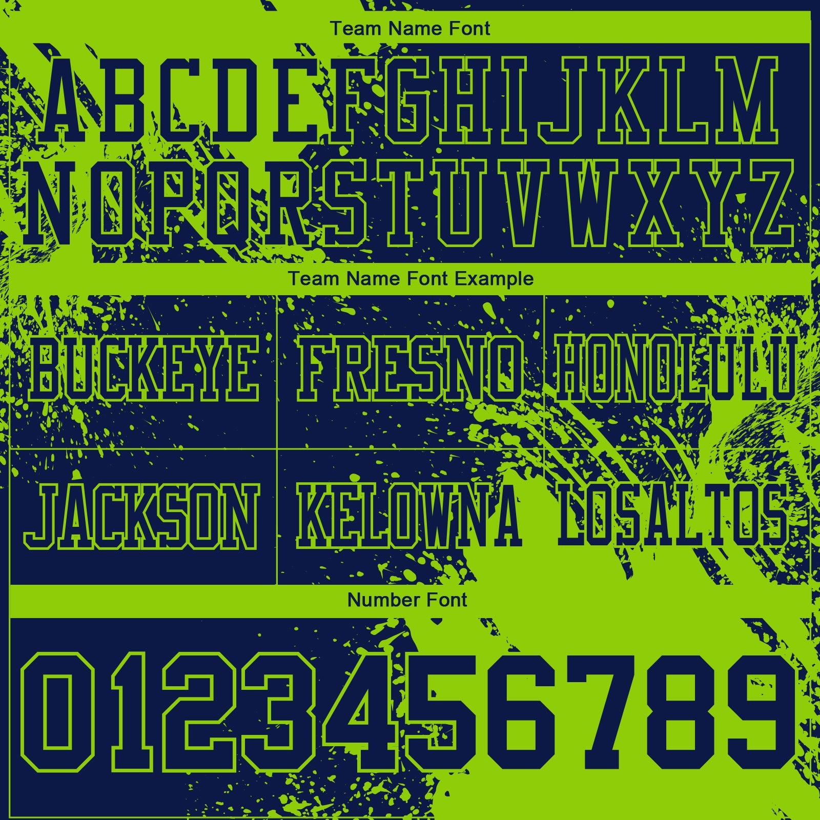 Custom Navy Neon Green 3D Pattern Abstract Brush Stroke Authentic Football Jersey