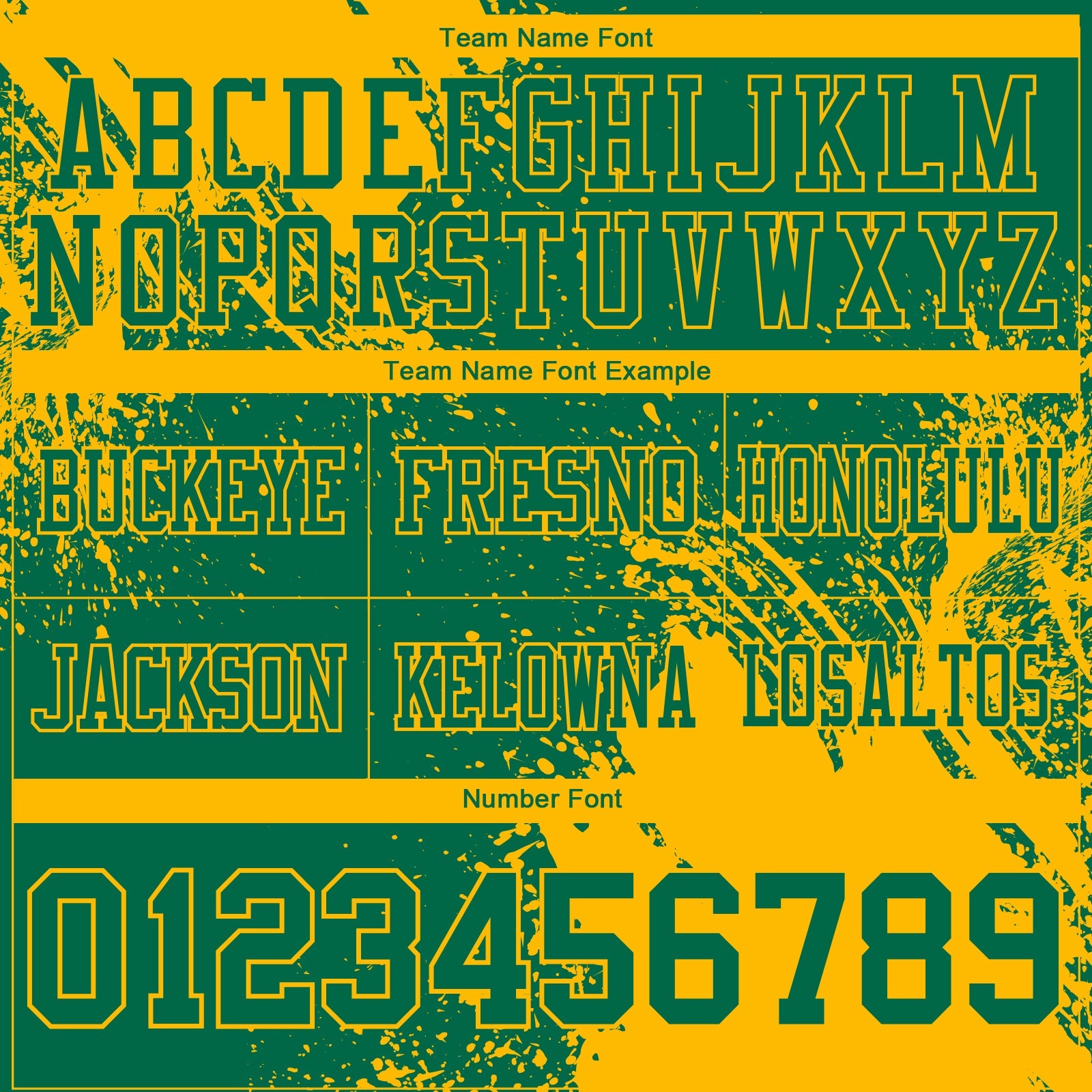 Custom Kelly Green Gold 3D Pattern Abstract Brush Stroke Authentic Football Jersey