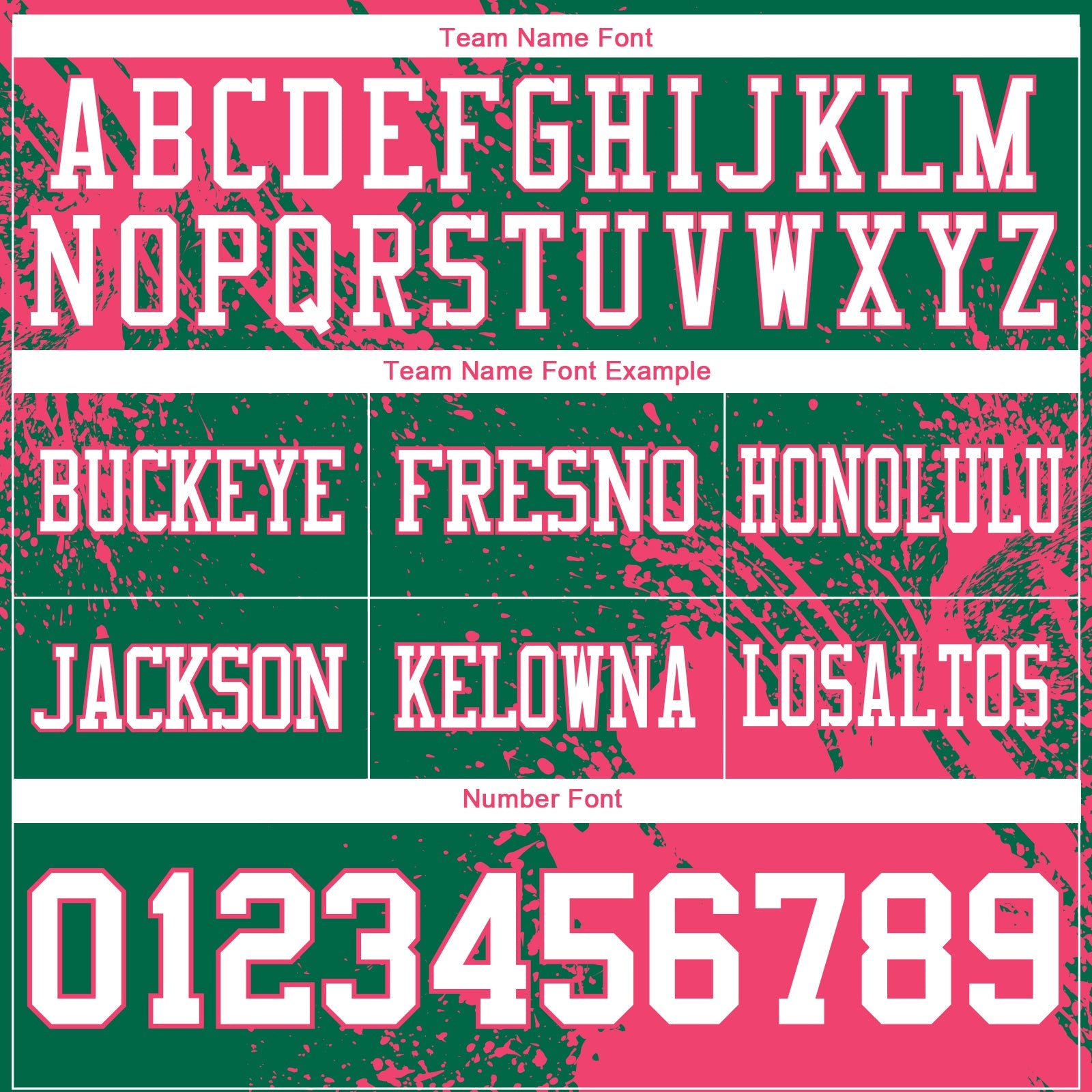 Custom Kelly Green White-Neon Pink 3D Pattern Abstract Brush Stroke Authentic Football Jersey