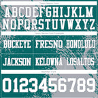 Custom Teal White-Gray 3D Pattern Abstract Brush Stroke Authentic Football Jersey