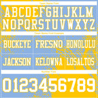 Custom Light Blue White-Yellow 3D Pattern Abstract Brush Stroke Authentic Football Jersey