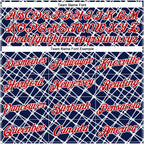 Custom Stitched Navy Red-White 3D Pattern Design Abstract Network Line Sports Pullover Sweatshirt Hoodie