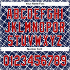 Custom Stitched Navy Red-White 3D Pattern Design Abstract Network Line Sports Pullover Sweatshirt Hoodie