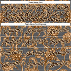 Custom Stitched Steel Gray Brown-Cream 3D Pattern Design Golden Subtle Floral Sports Pullover Sweatshirt Hoodie