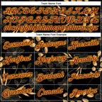 Custom Stitched Black Crimson-Yellow 3D Pattern Design Golden Subtle Floral Sports Pullover Sweatshirt Hoodie