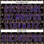 Custom Stitched Black Dark Purple-Old Gold 3D Pattern Design Golden Subtle Floral Sports Pullover Sweatshirt Hoodie