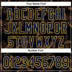 Custom Stitched Black Navy-Yellow 3D Pattern Design Golden Subtle Floral Sports Pullover Sweatshirt Hoodie