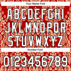 Custom Stitched Red White Cream-Black 3D Pattern Design Ethnic Paisley Floral Bandana Sports Pullover Sweatshirt Hoodie