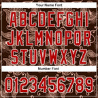 Custom Stitched Brown Red-White 3D Pattern Design Ethnic Paisley Floral Bandana Sports Pullover Sweatshirt Hoodie