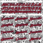 Custom Stitched White Red-Navy 3D Pattern Design Ethnic Paisley Floral Bandana Sports Pullover Sweatshirt Hoodie