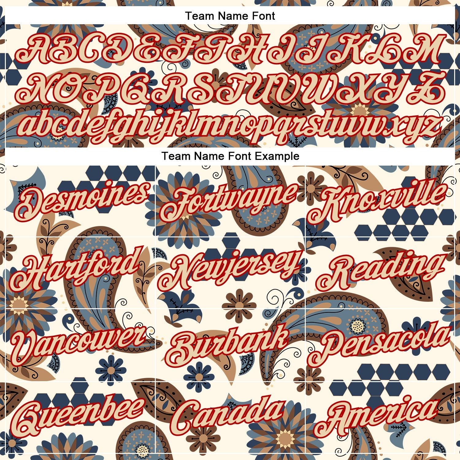 Custom Stitched Cream City Cream-Red 3D Pattern Design Ethnic Paisley Floral Bandana Sports Pullover Sweatshirt Hoodie