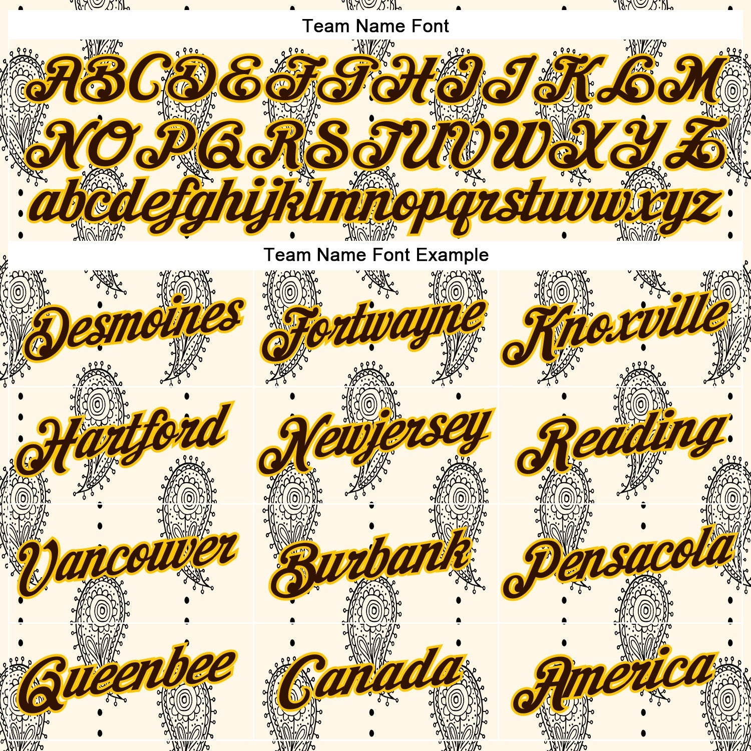 Custom Stitched Cream Brown-Yellow 3D Pattern Design Ethnic Paisley Floral Bandana Sports Pullover Sweatshirt Hoodie