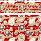 Custom Stitched Red Old Gold-White 3D Pattern Design Ethnic Paisley Floral Bandana Sports Pullover Sweatshirt Hoodie