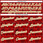 Custom Stitched Red Old Gold-White 3D Pattern Design Ethnic Paisley Floral Bandana Sports Pullover Sweatshirt Hoodie