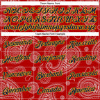Custom Stitched Red Navy-Gold 3D Pattern Design Ethnic Paisley Floral Bandana Sports Pullover Sweatshirt Hoodie