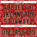 Custom Stitched Red Navy-Gold 3D Pattern Design Ethnic Paisley Floral Bandana Sports Pullover Sweatshirt Hoodie