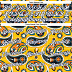 Custom Stitched Yellow White-Navy 3D Pattern Design Ethnic Paisley Floral Bandana Sports Pullover Sweatshirt Hoodie