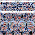 Custom Stitched Black Navy-White 3D Pattern Design Ethnic Paisley Floral Bandana Sports Pullover Sweatshirt Hoodie