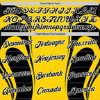 Custom Yellow Black-White 3D Pattern Design Germany Color Block Sportswear Performance T-Shirt