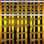 Custom Black Yellow 3D Pattern Design Germany Stripe Sportswear Performance T-Shirt