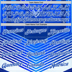Custom Blue Thunder Blue-White 3D Pattern Design Argentina Arrow Sportswear Performance T-Shirt