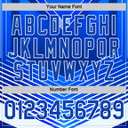 Custom Blue Thunder Blue-White 3D Pattern Design Argentina Arrow Sportswear Performance T-Shirt