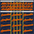 Custom Blue Red-Yellow 3D Pattern Design Milan Stripe Sportswear Performance T-Shirt