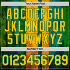 Custom Green Yellow-Kelly Green 3D Pattern Design Brazil Stripe Sportswear Performance T-Shirt
