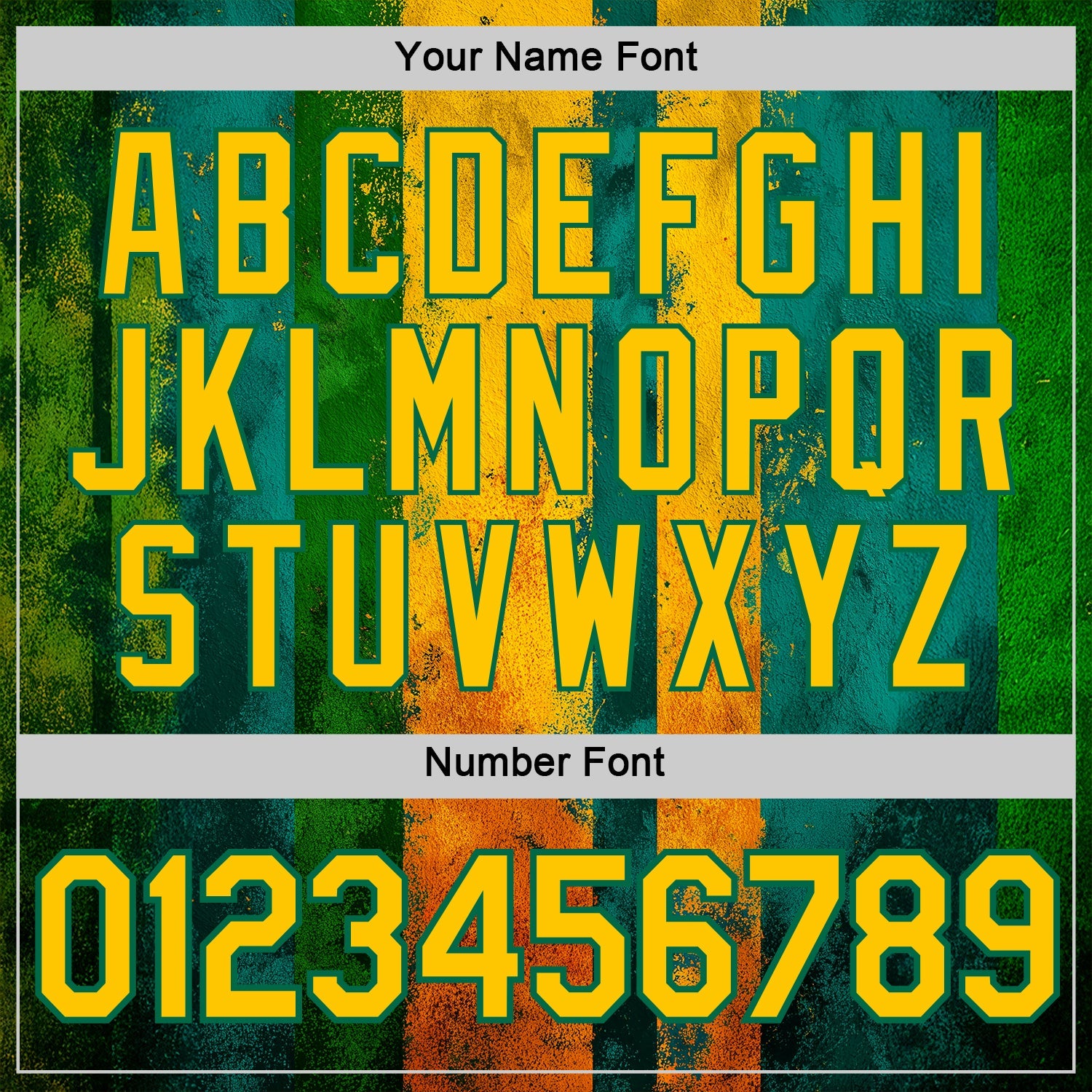 Custom Green Yellow-Kelly Green 3D Pattern Design Brazil Stripe Sportswear Performance T-Shirt