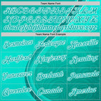 Custom Green Aqua-White 3D Pattern Design Sportswear Performance T-Shirt