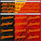Custom Red Black-Yellow 3D Pattern Design Germany Sportswear Performance T-Shirt