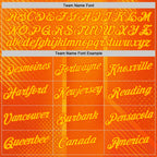 Custom Orange Yellow 3D Pattern Design Gradient Sportswear Performance T-Shirt