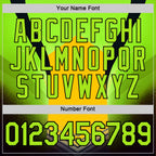 Custom Green Neon Green Yellow-Black 3D Pattern Design Color Block Arrow Sportswear Performance T-Shirt