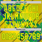 Custom Stitched Yellow Light Yellow Green-Grass Green 3D Pattern Design Brazil Inspired Geometric Shape Sportswear Pullover Sweatshirt Hoodie