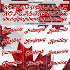 Custom Stitched White Red 3D Pattern Design Canada Maple Sportswear Pullover Sweatshirt Hoodie