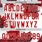 Custom Stitched White Red 3D Pattern Design Canada Maple Sportswear Pullover Sweatshirt Hoodie
