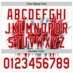 Custom Stitched White Red 3D Pattern Design Canada Maple Sportswear Pullover Sweatshirt Hoodie