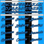 Custom Stitched White Powder Blue Black-Blue 3D Pattern Design Argentine Inspired Stripe Sportswear Pullover Sweatshirt Hoodie