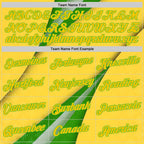 Custom Stitched Yellow Green-Aurora Green 3D Pattern Design Brazil Inspired Geometric Shape Sportswear Pullover Sweatshirt Hoodie