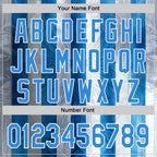 Custom Stitched Blue Powder Blue-White 3D Pattern Design Argentine Inspired Sun And Moon Sportswear Pullover Sweatshirt Hoodie