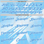 Custom Stitched White Powder Blue-Blue 3D Pattern Design Argentine Inspired Geometric Shape Sportswear Pullover Sweatshirt Hoodie