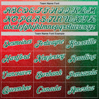 Custom Stitched Red Kelly Green-White 3D Pattern Design Mexico Subtle Sportswear Pullover Sweatshirt Hoodie