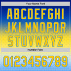 Custom Stitched Blue Yellow-Powder Blue 3D Pattern Design Argentine Inspired Gradient Sportswear Pullover Sweatshirt Hoodie