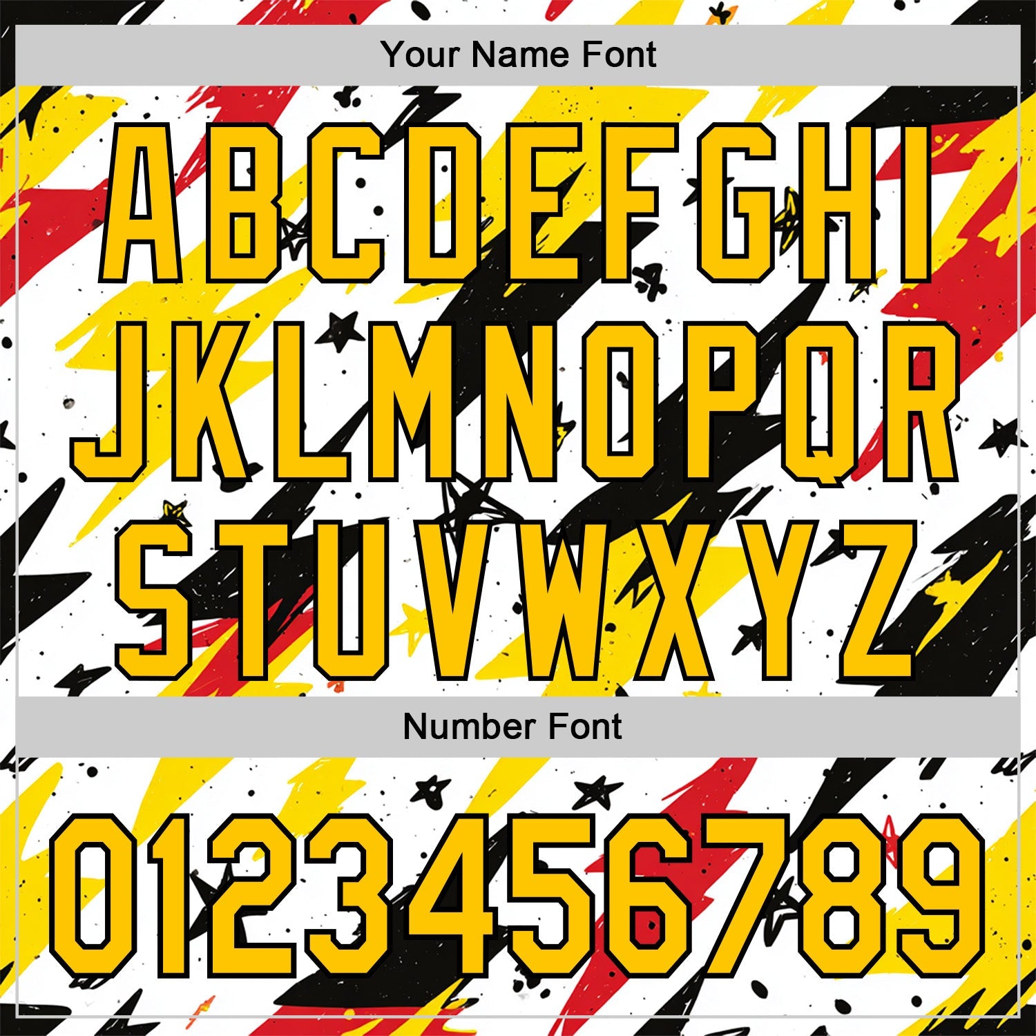 Custom Stitched White Yellow Red-Black 3D Pattern Design Germany Inspired Graffiti Sportswear Pullover Sweatshirt Hoodie