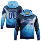 Custom Stitched Blue Royal-White 3D Pattern Design Argentine Inspired Geometric Tribal Watercolor Sportswear Pullover Sweatshirt Hoodie
