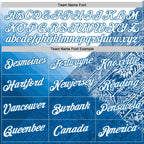 Custom Stitched White Blue 3D Pattern Design Argentine Inspired Geometric Tribal Sportswear Pullover Sweatshirt Hoodie